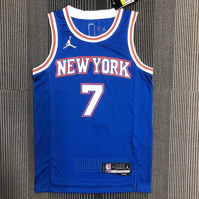 Camiseta New York Knicks Carmelo Anthony #7 Statement 2020-21 Azul
